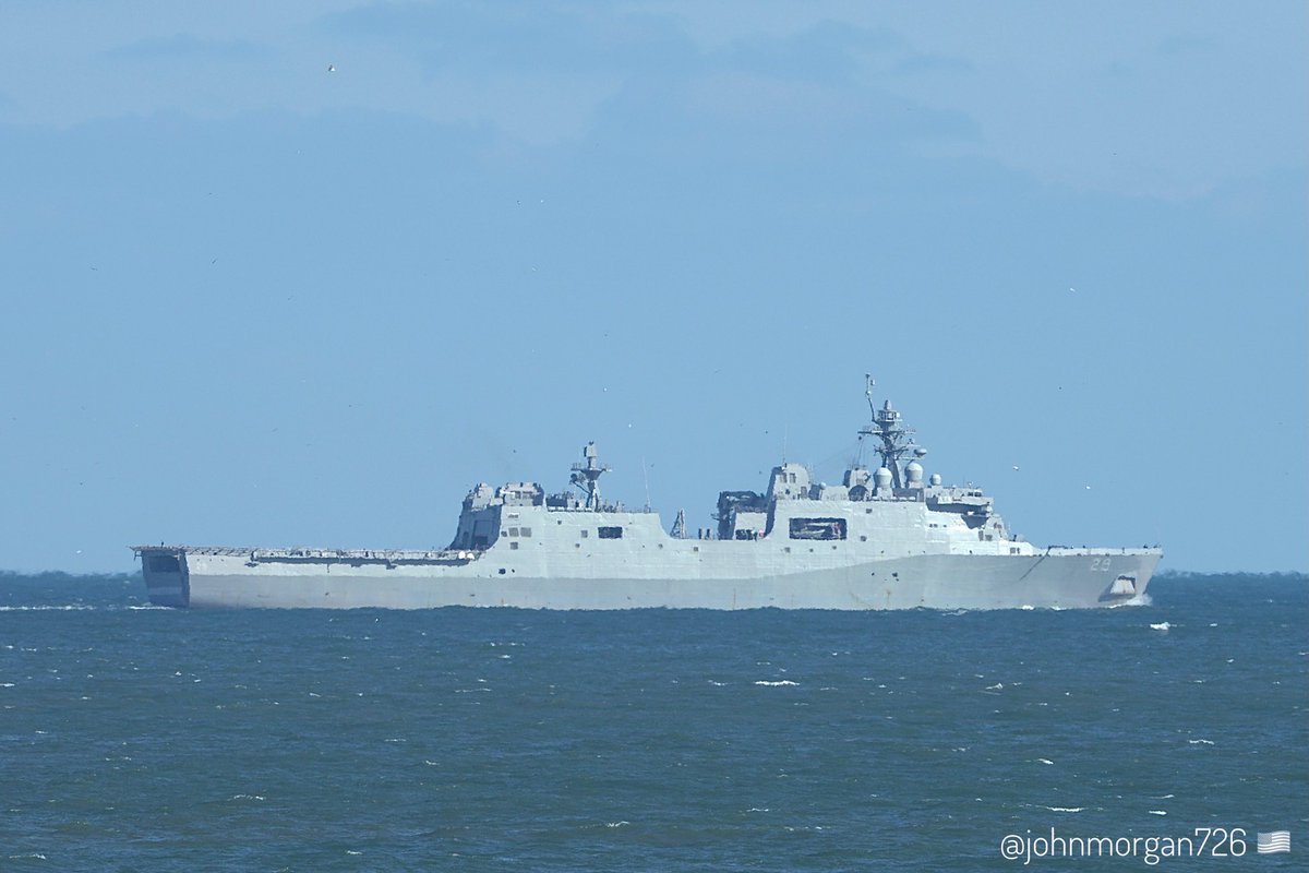 johnmorgan726's tweet photo. USS RICHARD M. McCOOL, JR. (LPD-29) 🇺🇸 San Antonio-class amphibious transport dock four miles off the coast of Virginia Beach after leaving Naval Station Norfolk (NOB) Virginia. #UnitedStatesNavy #USSRichardMMcCoolJR #LPD29 #ShipsInPics https://t.co/qmgO3WxwpS