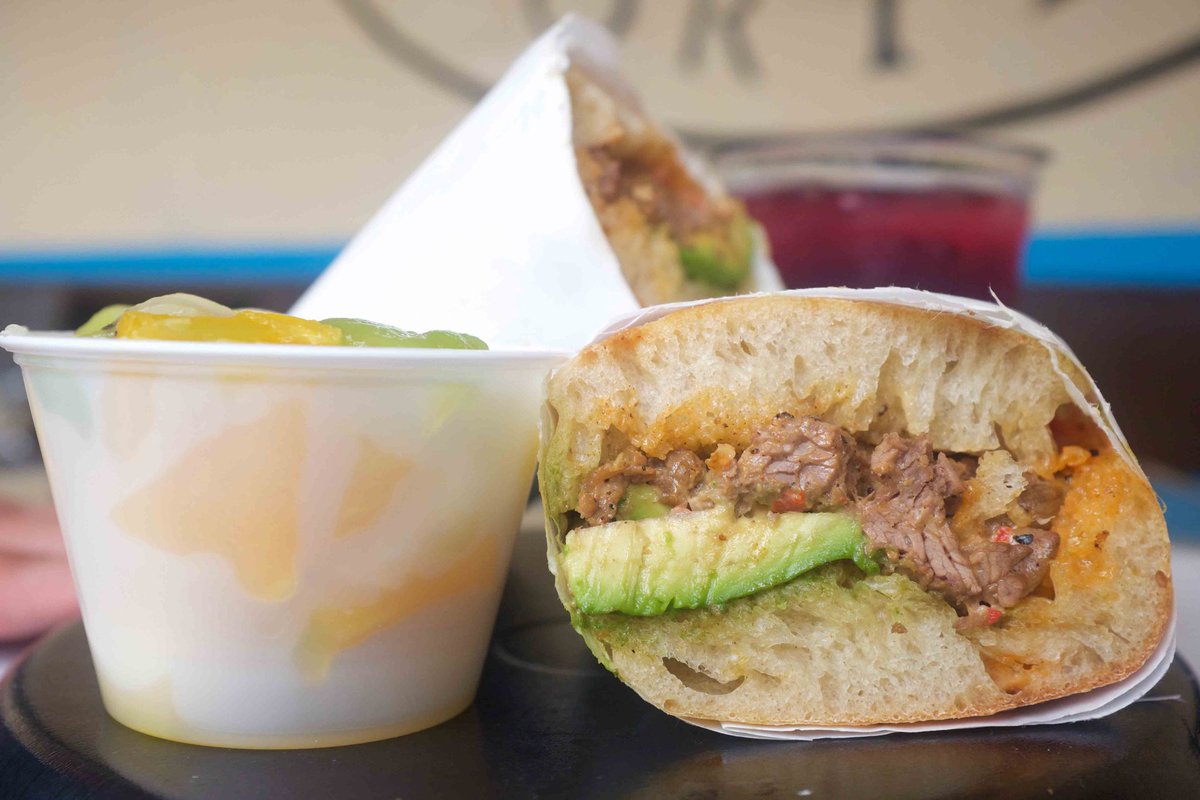 Bite into the fan-favorite Bombero #6 at Cook's Tortas! 🥪🔥 Mayo, grilled beef, roasted red pepper sauce, and avocado collide for a taste explosion you won't forget. Join the club of Bombero #6 lovers today! 💚#TasteTheFlavor #CooksTortasMagic