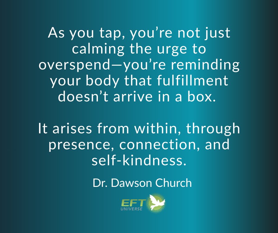 EFTUniverse's tweet image. If you’ve noticed guilt around spending, tension in your chest, or that low hum of I should be doing more, you’re not alone.  #eft #efttapping #blackfriday #cybermonday