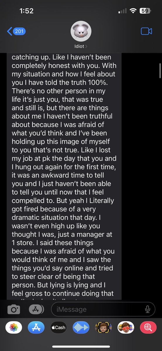 RADWIFEE's tweet photo. A guy I dated in high school appeared out of thin air telling me he loves me and all this other shit and we date again for a month and in that time he, daily, pretended to have a job so he could sneak around with his “ex” that he was trying to win back lol https://t.co/BAaXY9ZWjm