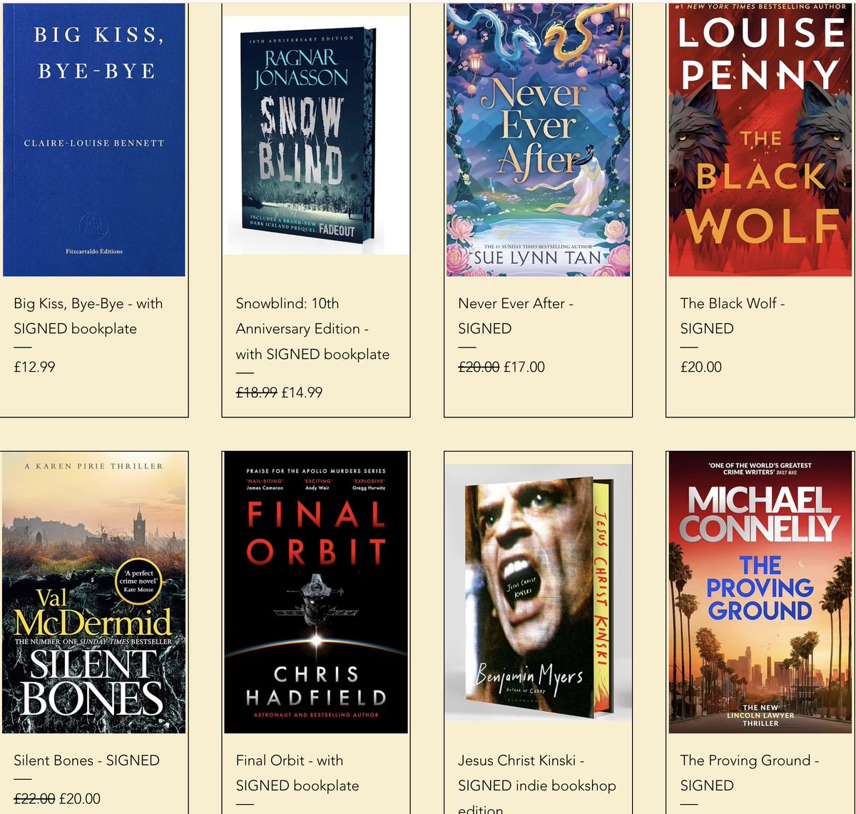 foxlanebooks's tweet image. ✨It's still DOUBLE POINTS until midnight!

Love signed editions? Explore our latest #signed books from beloved authors and rising stars! Perfect for gifting or treating yourself 📚💛

 foxlanebooks.co.uk/signed-books

#IndieBookshop #SignedBooks #BookLovers #AmReading #Bibliophile