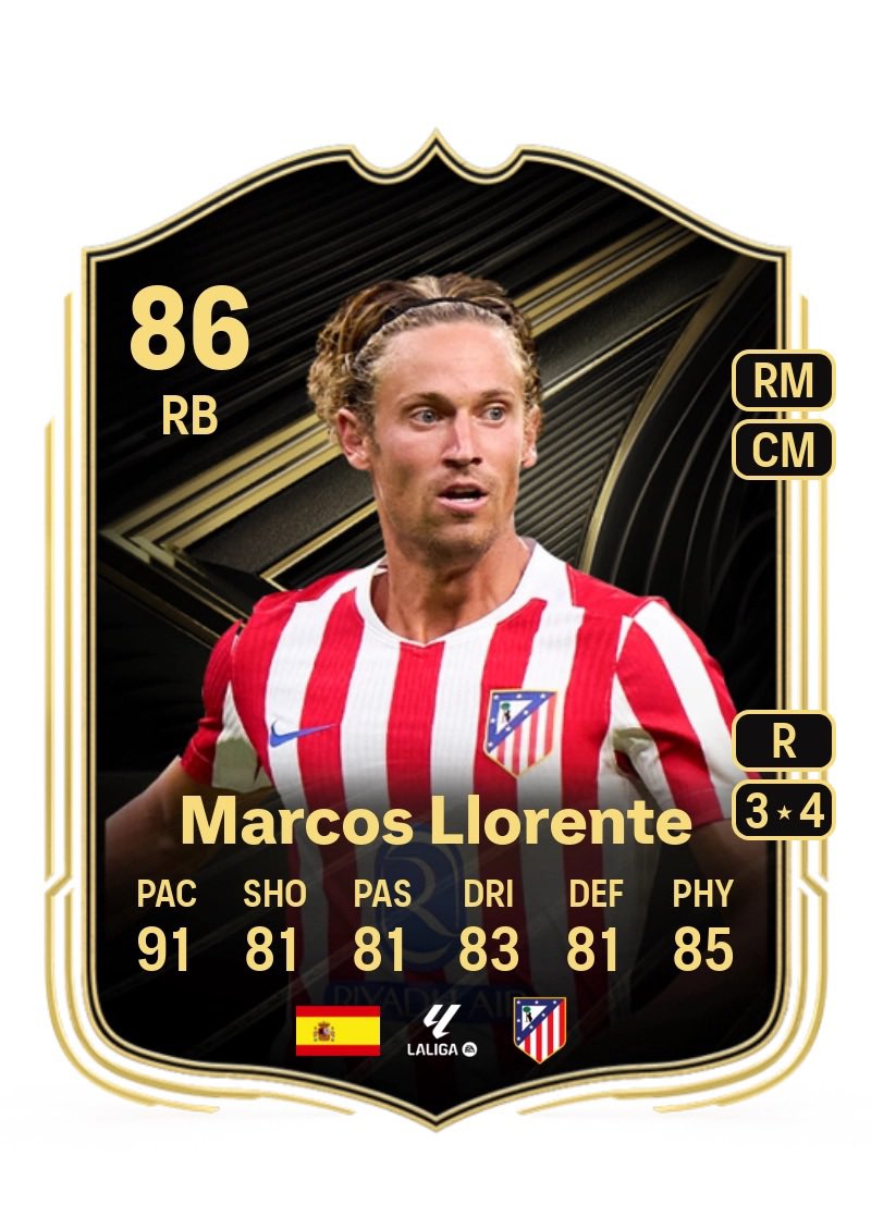 RobosFUT's tweet image. 🚨 The TOP 3 RBs used in Pro Live Tonight 

• ⁠🇪🇸 Llorente 3/6
• 🇫🇷 Thuram 2/6
• 🇵🇹 Dalot 1/6