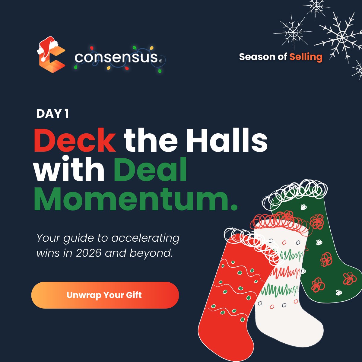 goconsensus's tweet image. Kick off the Season of Selling with your ultimate guide to deal momentum.

Get actionable strategies to keep your deals moving, unwrap faster wins, and start your sales sleigh off on the right foot. 

➡️ hubs.ly/Q03Wgtcl0