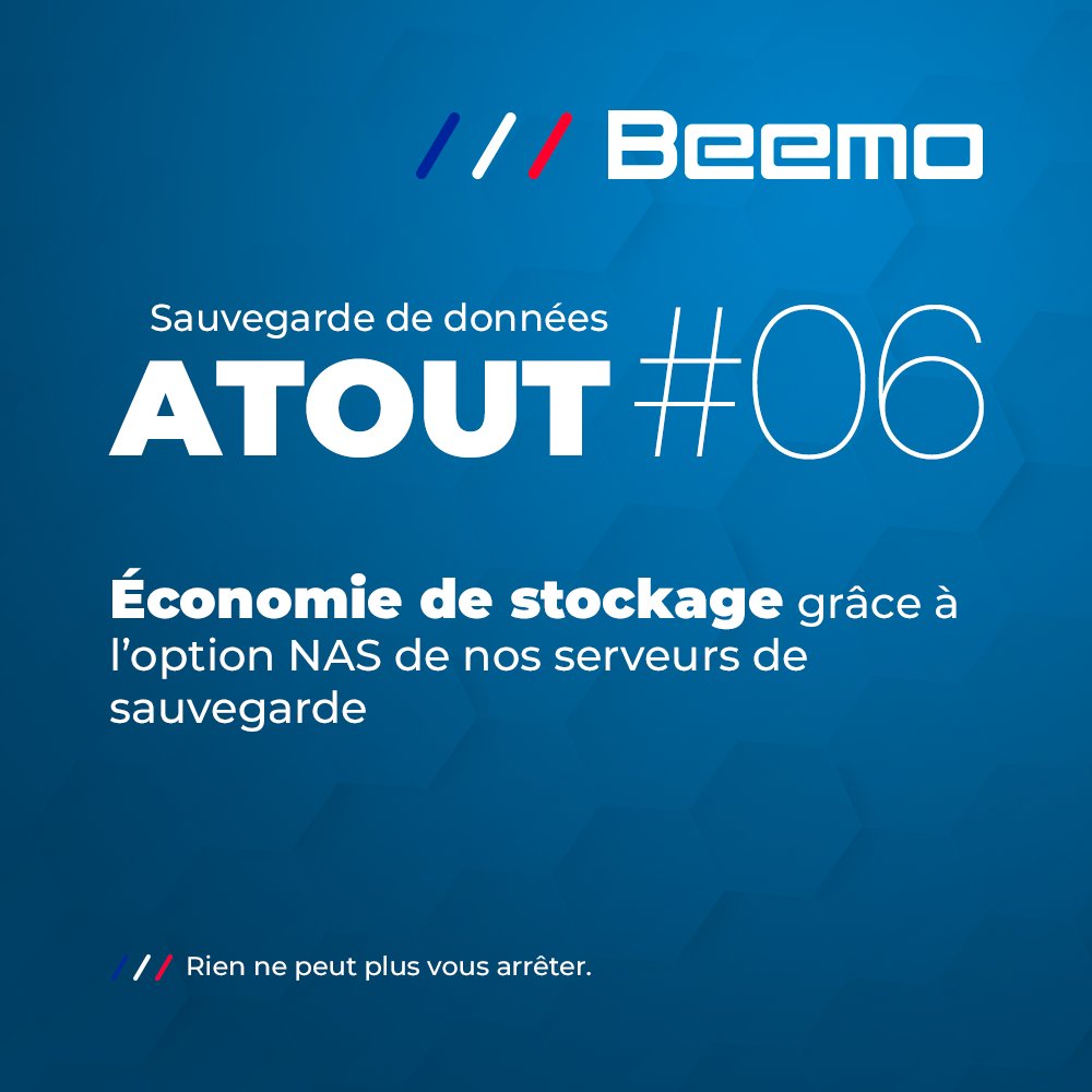 BeemoTech's tweet image. 🌐 Réduisez vos coûts de stockage avec nos serveurs de sauvegarde équipés de la fonction NAS. Gestion optimisée, sécurité et accessibilité garanties.
🤝 eu1.hubs.ly/H0mrkPJ0

#data #backup #cybersécurité #NAS #ransomware