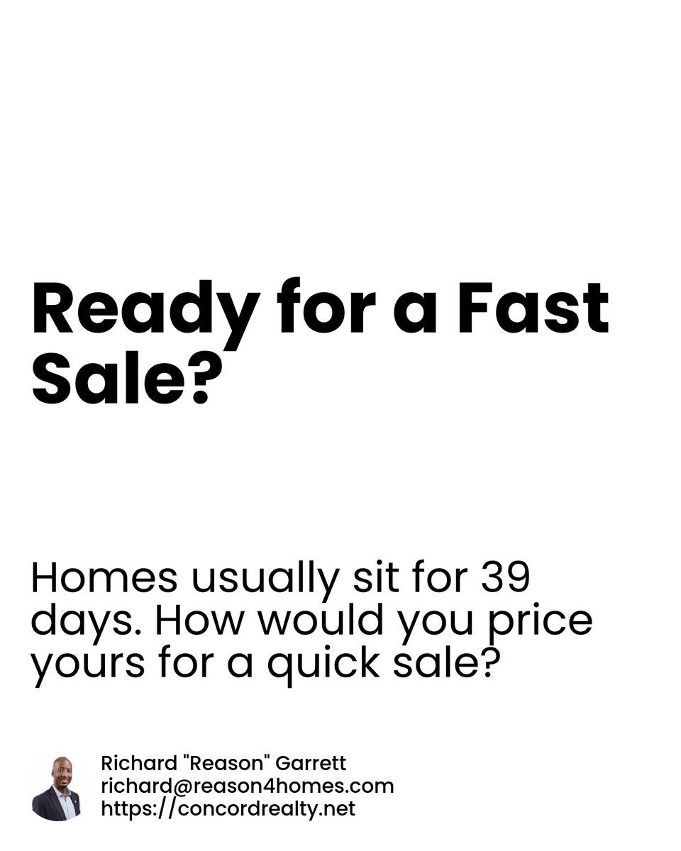 Reason1041's tweet image. 🏡 Selling in Clarksville? Price it right for a quick offer! Consider location perks, condition, and local comps. Remember, homes spend an average of 39 days on market. Want a speedy sale? Let’s chat for insights! What's your pricing challenge? #ClarksvilleRealEstate