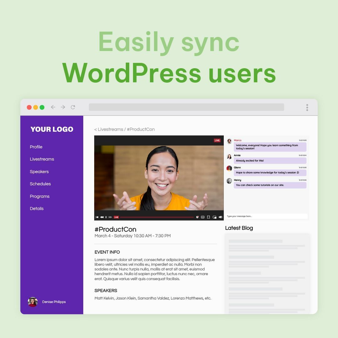 RumbleTalk's tweet image. The Rumbletalk chat plugin is integrated with WordPress built-in user management. Both the chat and members use the same userbase and are easily integrated. Normally, the integration takes less than a minute.

rumbletalk.com/blog/index.php… 

#memberschat #WPDeveloper #WordPressDev