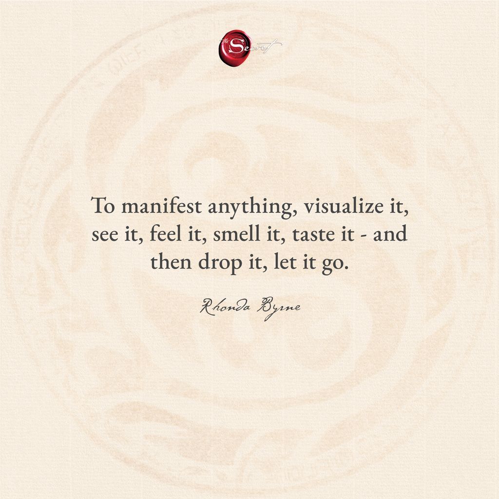 What will you visualize today? Comment below to share! 

"To manifest anything, visualize it, see it, feel it, smell it, taste it - and then drop it, let it go."

#RhondaByrne #TheSecret #lawofattraction #loa #visualization #manifestation #askbelievereceive