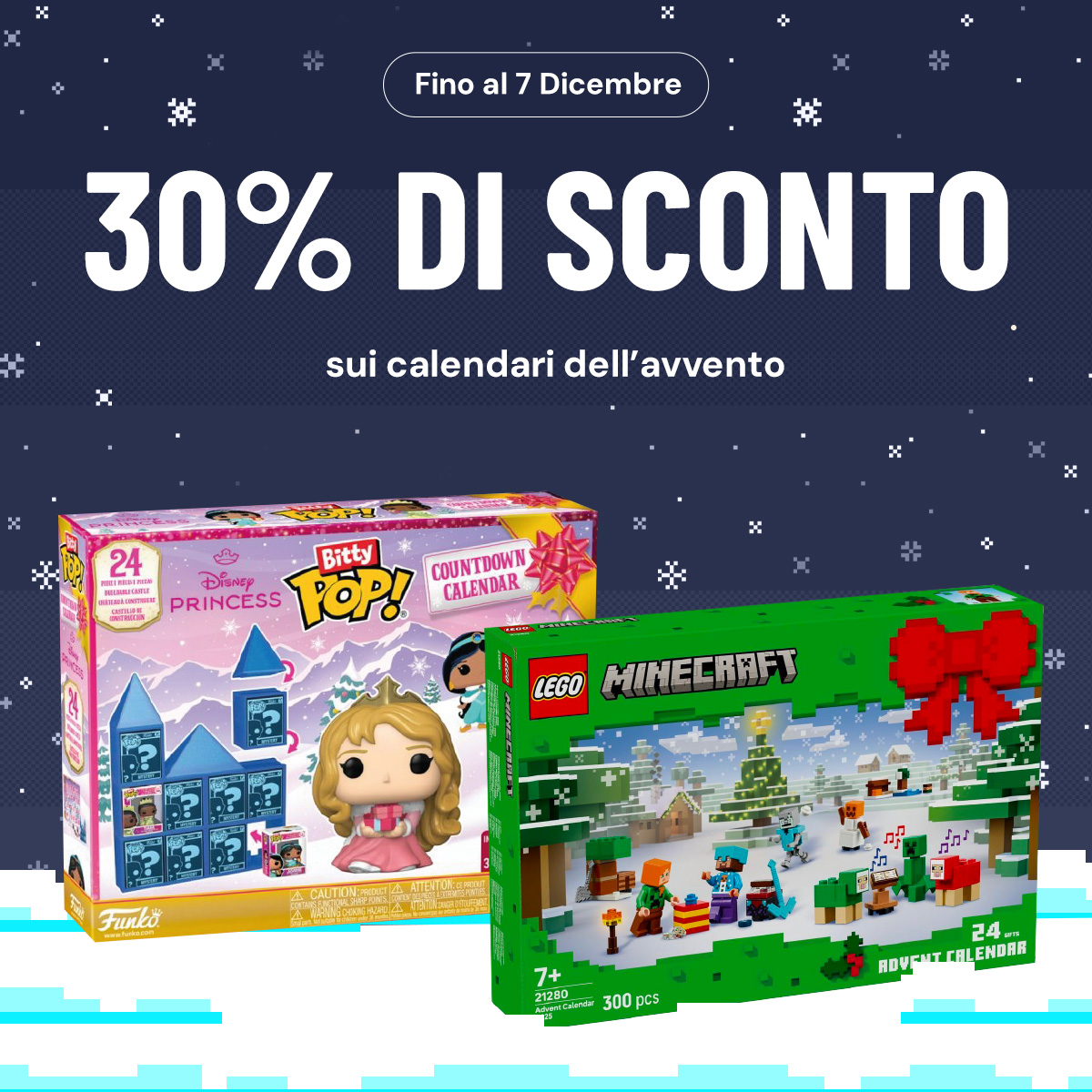 Scopri la magia delle feste da Gamelife! ❄️

⏳Fino al 07 Dicembre, -30% sui calendari dell’avvento!

Scoprili su gamelife.it e nei nostri negozi 🧡