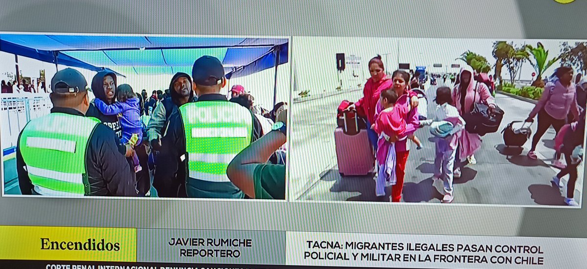 NiqueJorge's tweet photo. TACNA/ MIGRANTES..DE FORMA PREPOTENTE ROMPEN CORDÓN POLICIAL EN LA FRONTERA Y EMPIEZAN INGRESO..A PERÚ 🇵🇪 https://t.co/lSQ8pTZCrx
