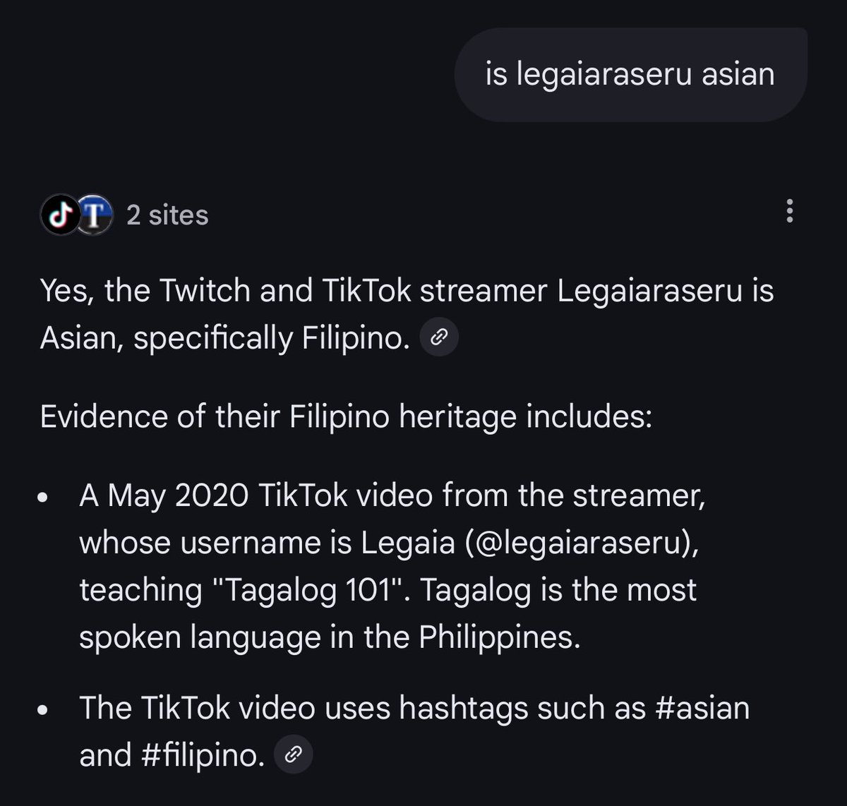 Wanted to see what it said XD also I'm not a TikTok streamer lol