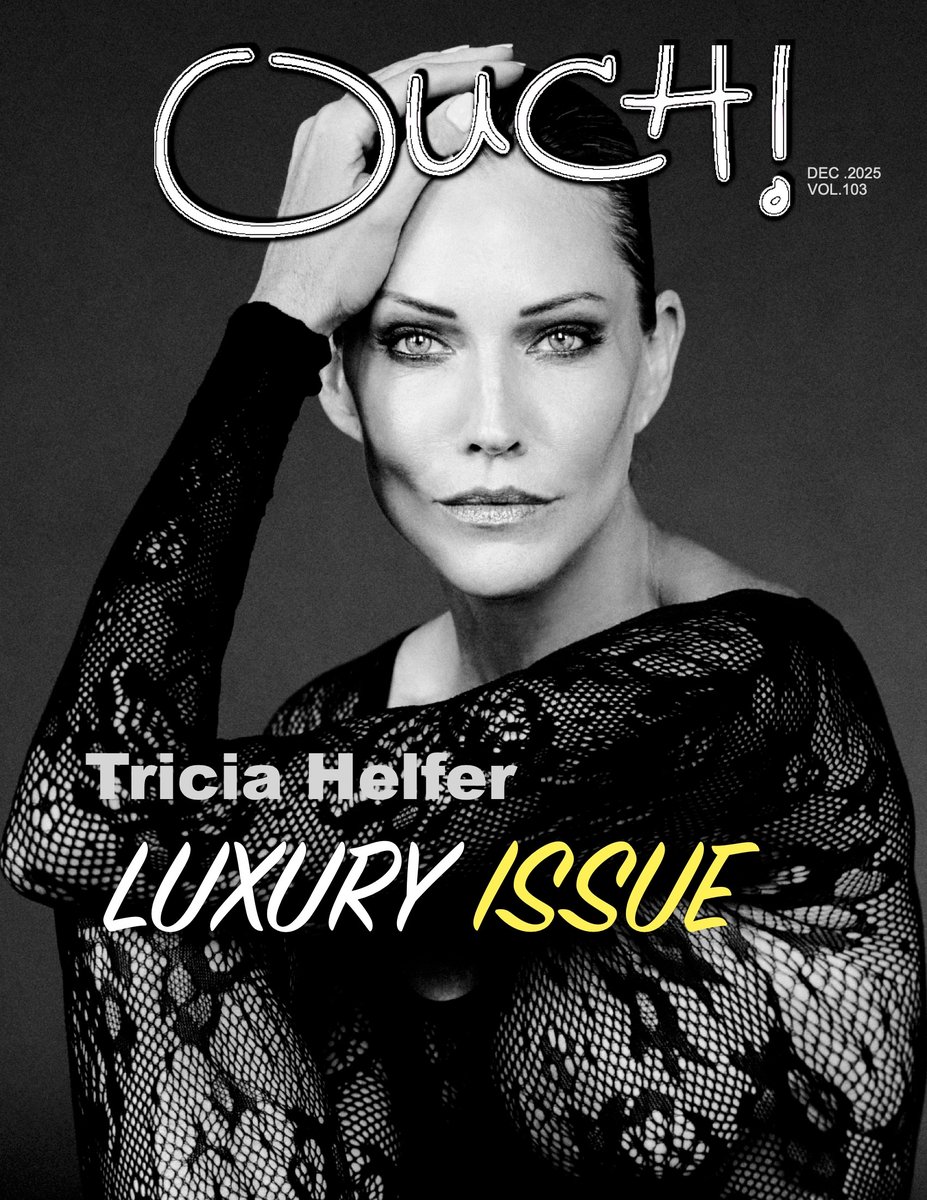 Tricia Helfer graces the cover of Ouch! Magazine for their December issue. She’s a force both on-screen and off. Head to <a href="/OuchMagazine/">Ouch! Magazine ®</a> for the full story on her latest project, Primitive War.

Photographer: Richard Bernardin
