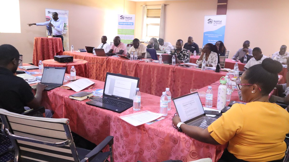 Habitat4uganda's tweet photo. We are having our program review. We shall not shy away from being champions of #affordablehousing, advocates of #essentialbasic services and innovators of #youthempowerment. Thanks to Ruth Rotich and Mike Thonga for joining us.
@BobNsibirwa @lydmirembe @FredMuhumuza8 https://t.co/rnymnWbvwH