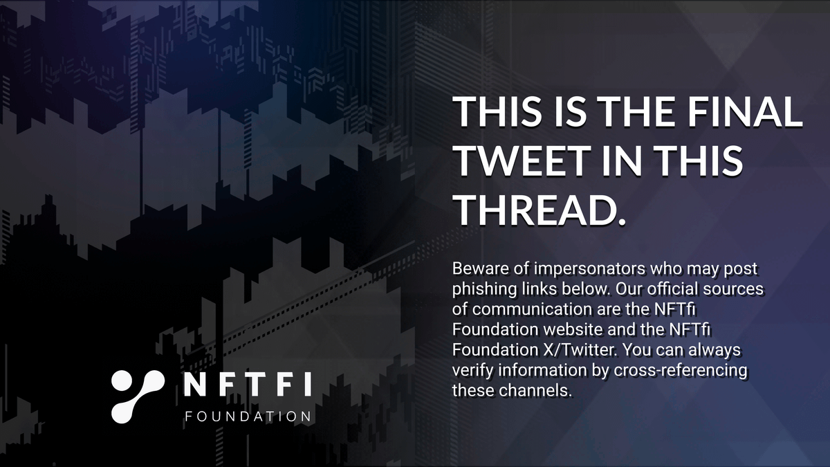NFTfi Foundation tweet media