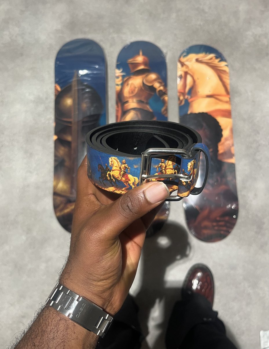 made the coolest belt ever to match my skate decks!!!