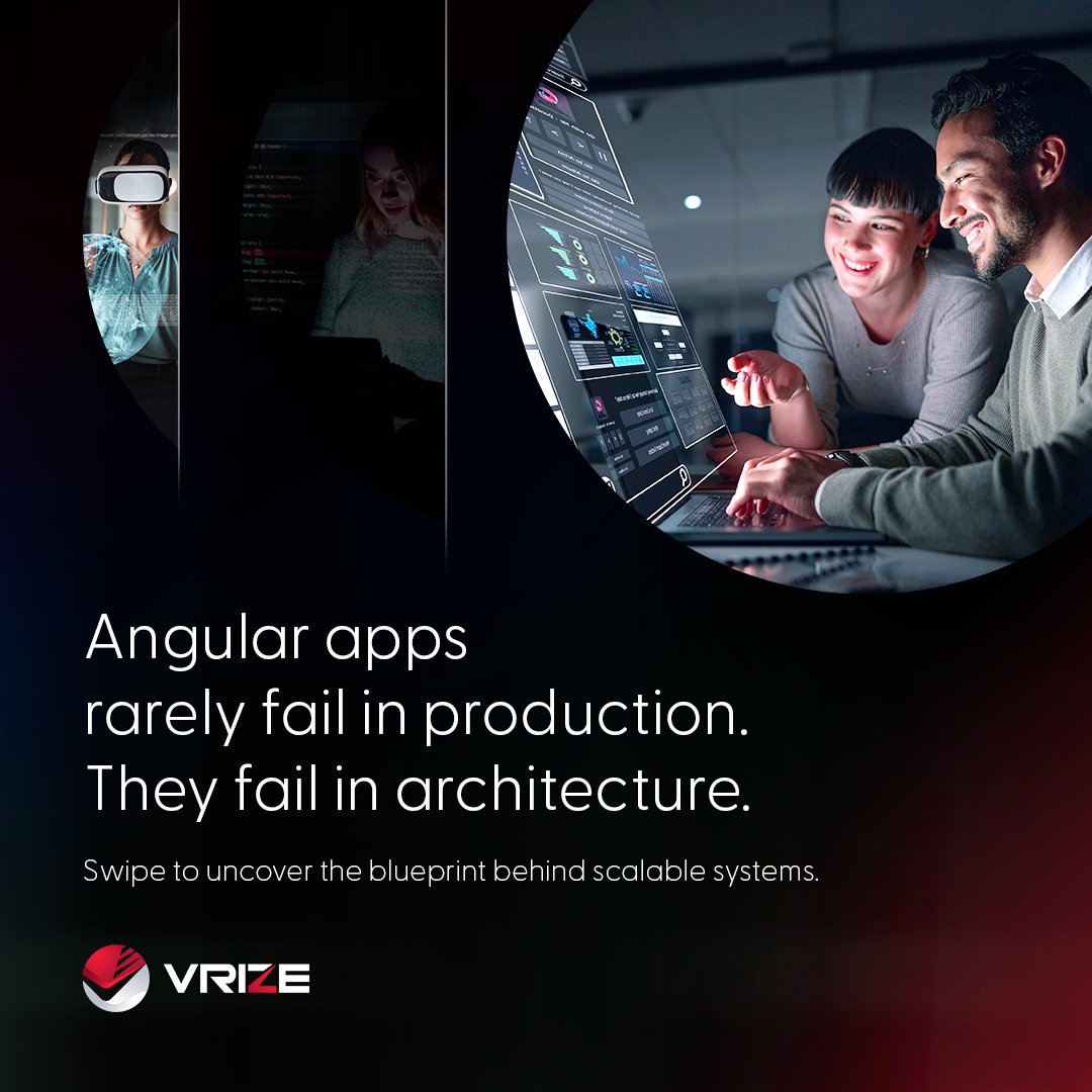 VrizeInc's tweet image. Scalable Angular systems are engineered, not improvised.

Our latest whitepaper breaks down the architecture patterns that reduce rework, speed up onboarding, and make releases predictable. vrize.com/whitepapers/an…

#AngularArchitecture #modulardesign