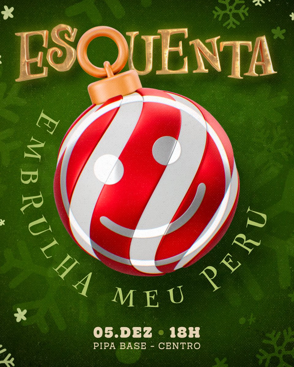 pintadaufg's tweet image. Atendendo aos pedidos de todo mundo, chegou a hora de fazer acontecer...

O que já tava incrível agora ficou simplesmente im per dí vel:
ESQUENTA – Embrulha Meu Peru no Pipa Base! 🦃❄️🪁

Vamos abrir a temporada natalina juntos, daquele jeito que só quem vai embrulhar entende…🤭