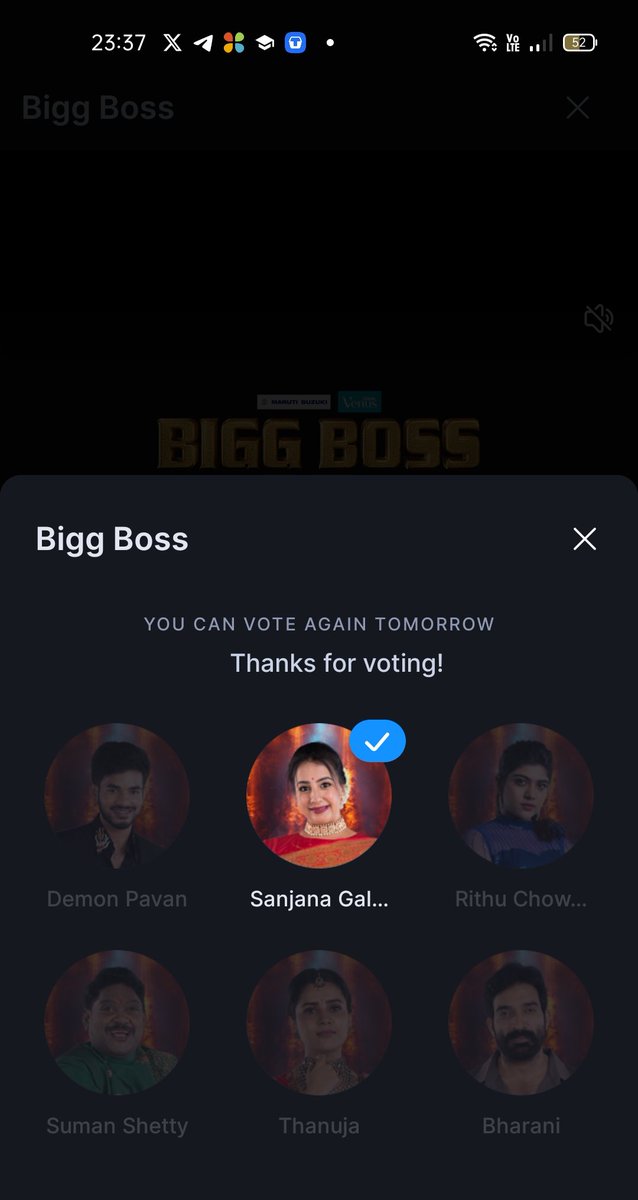 Dragon_JWICK's tweet photo. This Week My Entire votes and missed calls egoes to only #Sanjana #BiggBossTelugu9
Hope she will enter into top 5 🙌
She deserved compared to #Sumam #Bharani #Rithuchowdary https://t.co/1x22bRlBlF