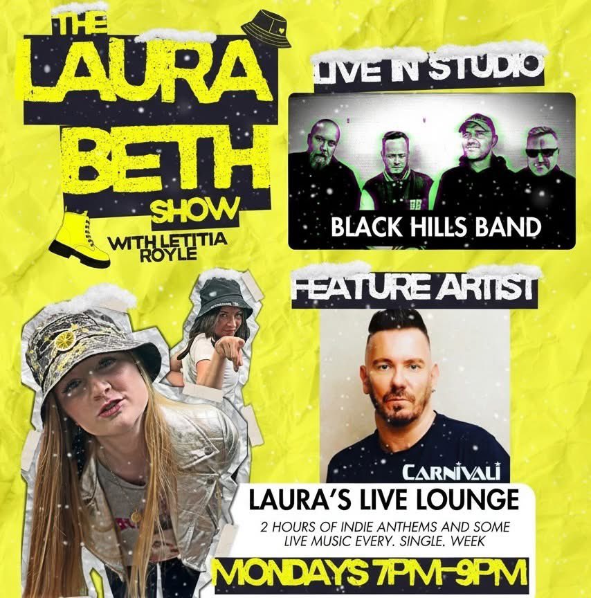 LetitiaRoyle's tweet image. In the studio it’s @blackhillsband1 and the 60 second profile is @CarnovaleSteve! Plus an interview with Matthew Mead of @TheStoneRosesFP. Loads more with @LauraBethReal and me on @tamesideradio!