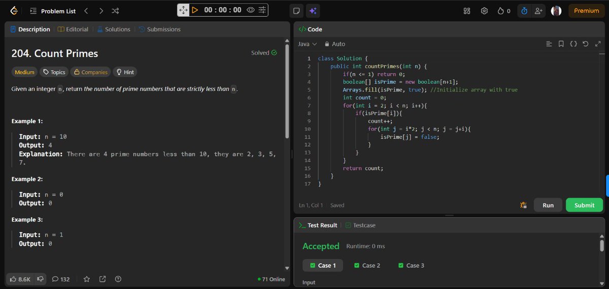 aaasifsays's tweet image. Day 6/100 Update! 🚀
💻 Solved Count Primes (LeetCode – Medium)
🎯 Went deeper into GitLab CI/CD — learned about variables and their types
⚡ Hit a full-body strength workout
📚 Finished reading “The Surprising Power of Atomic Habits”
#100DaysOfCode #100DayChallenge