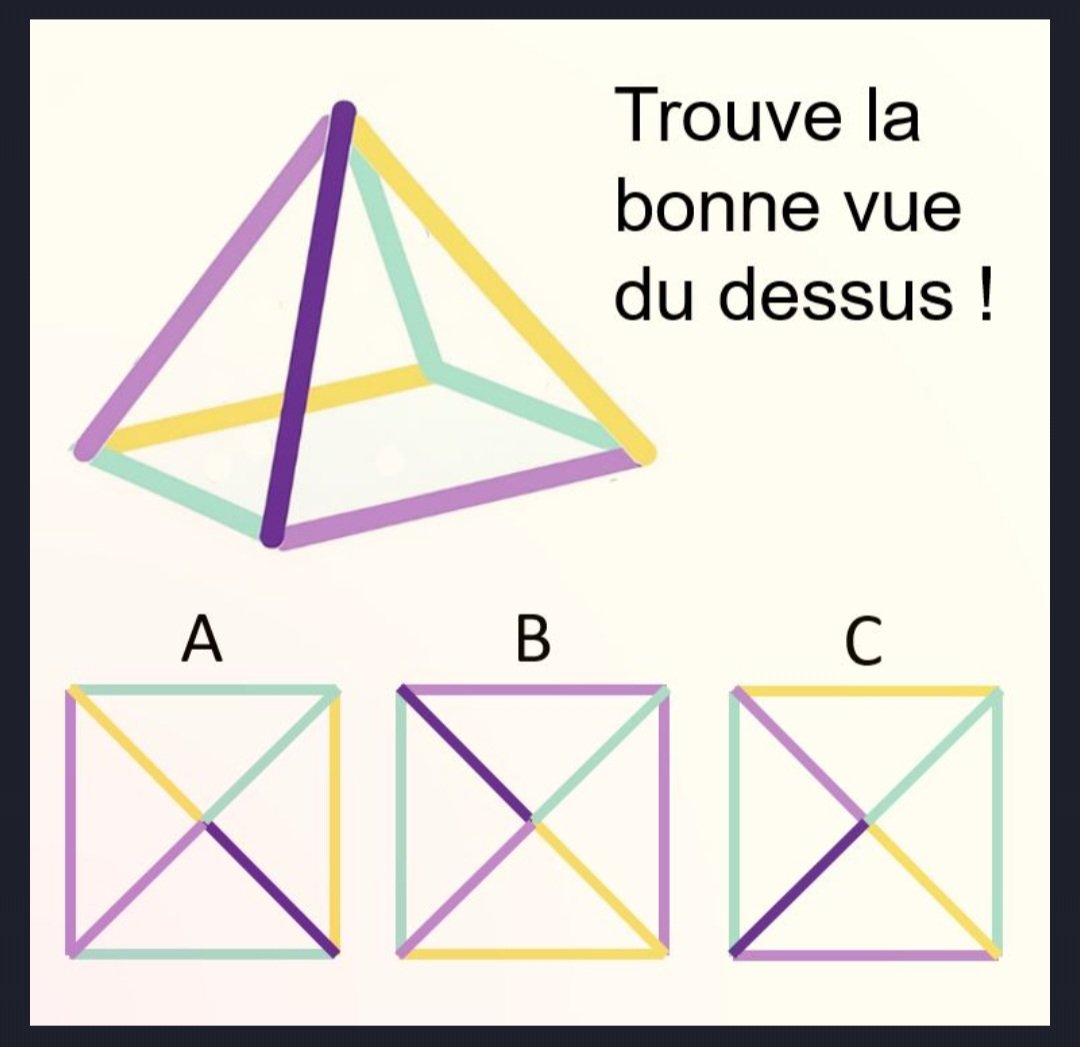 enigtime's tweet photo. Nouvelle énigme visuelle : gestion de l’espace !
Tu crois avoir le sens de l’observation ?
On va vite voir ça 😏👀

💬 Balance ta réponse
🔔 Et abonne-toi si tu veux tenir le rythme des vrais Enigmers https://t.co/P6YyPYHLPW