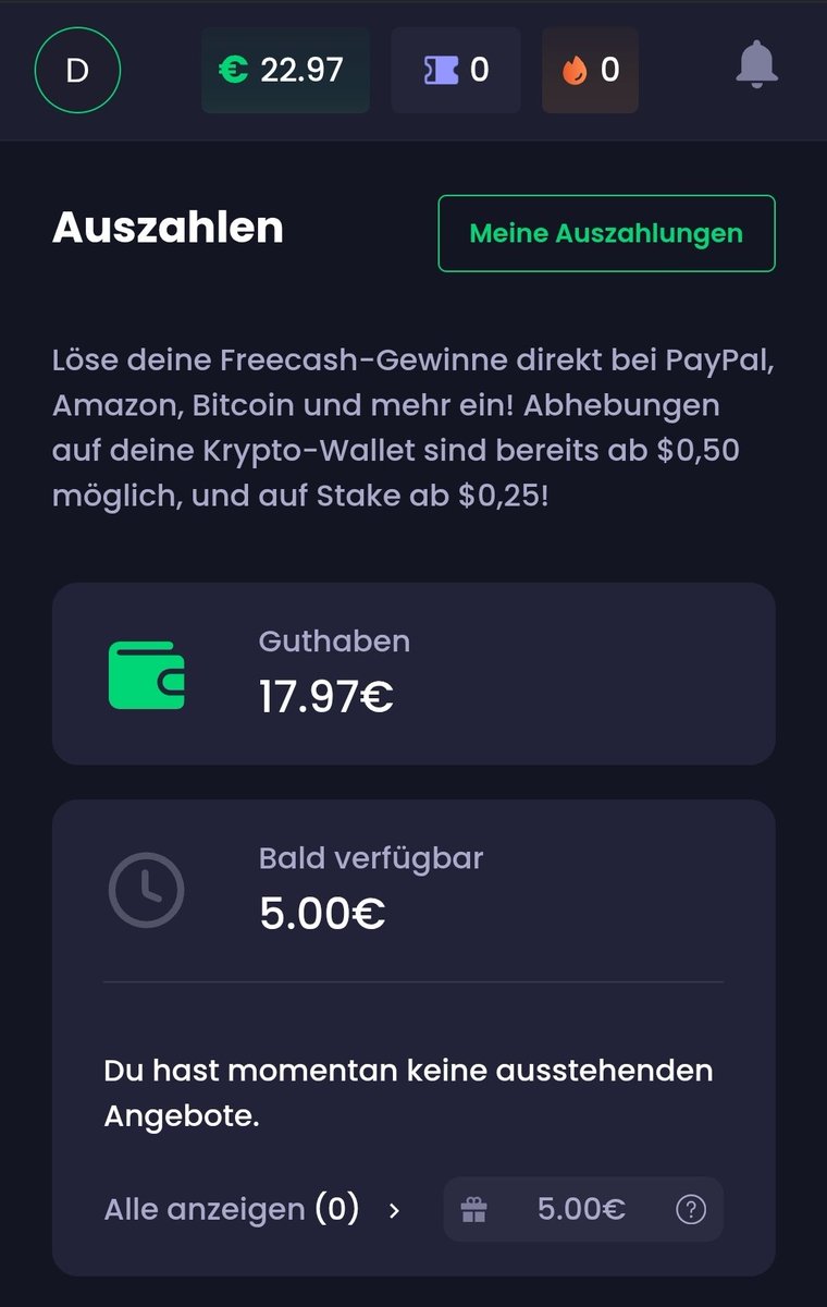 Building my #Sorare squad without spending my own cash 😎
@FreecashCom pays out fast — I’m about to cash out another €25 💰
Grab your $5 sign-up bonus and start earning 👉 freecash.com/r/C7Z1G

#sorare26