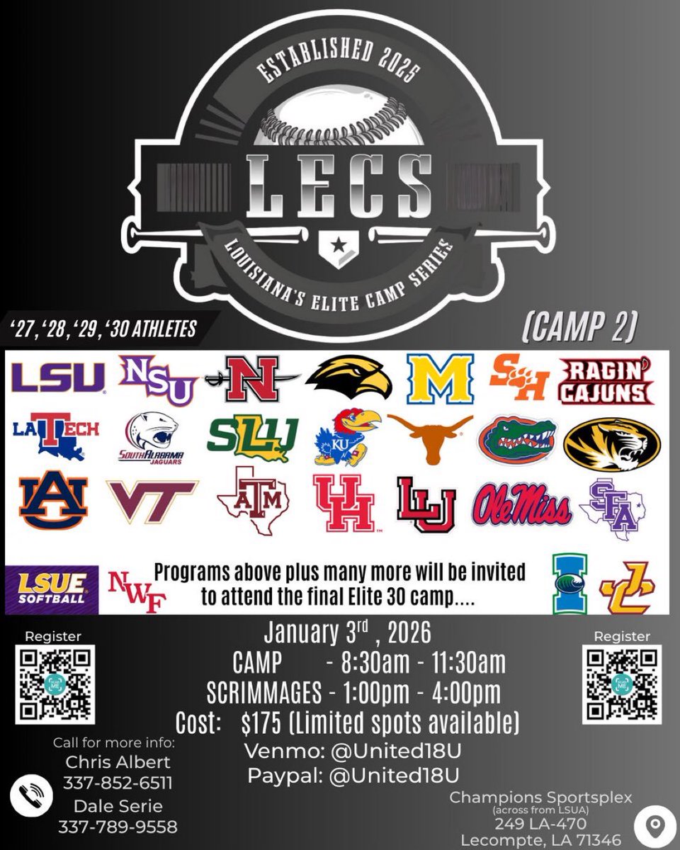 Louisiana Elite Camp Series (LECS) tweet media