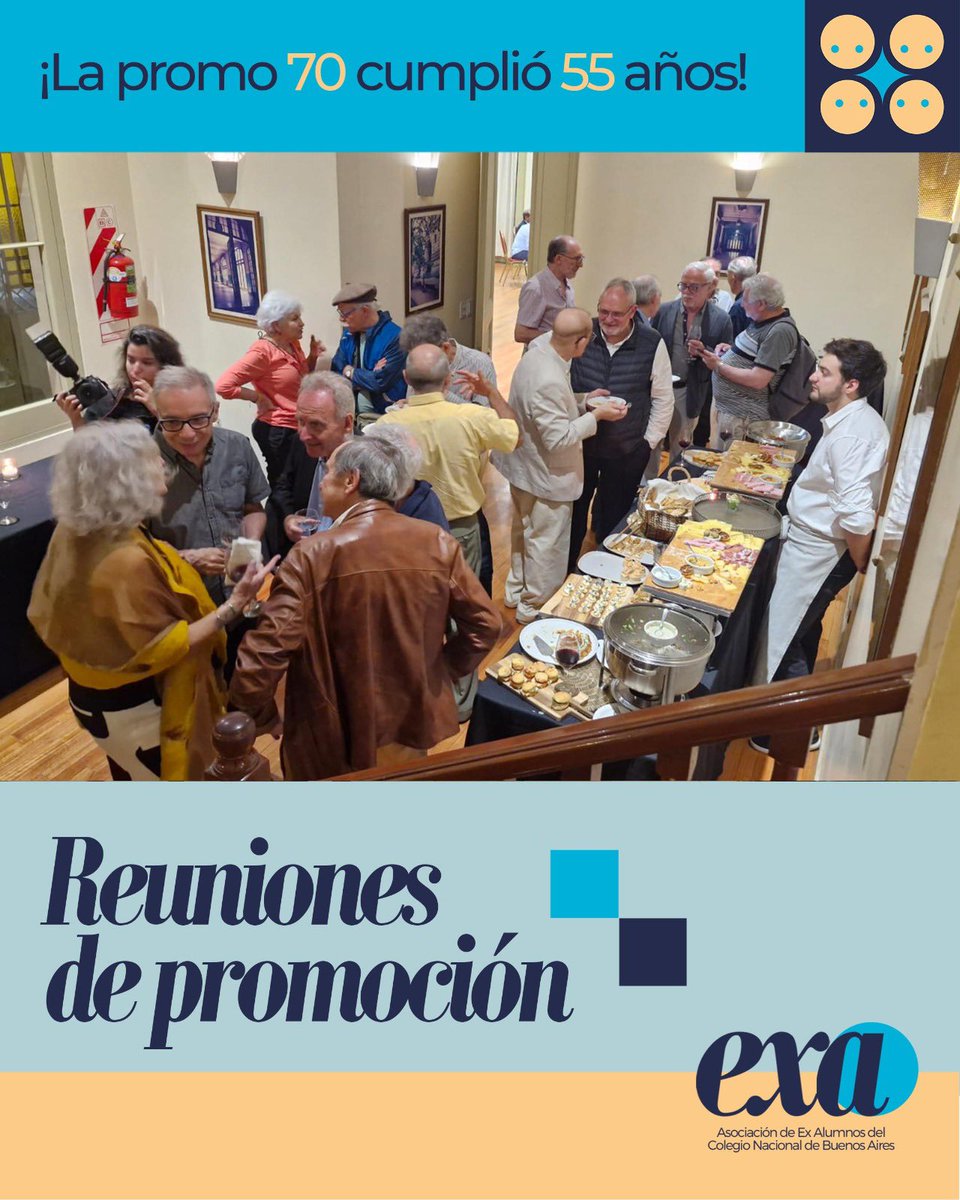 Festejos de las promos 1965 y 1970 en la Asociación 🫂❤️