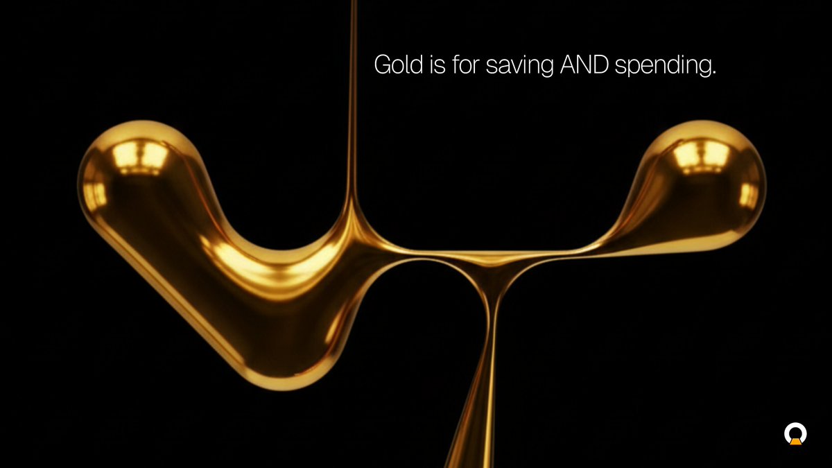 StandardGoldHQ's tweet photo. Saving and spending shouldn’t feel like two different lives.

With BlueGold One, you can keep your savings in gold while still paying for rent, groceries, or school supplies just as you always do. https://t.co/4k6NKyzx3V