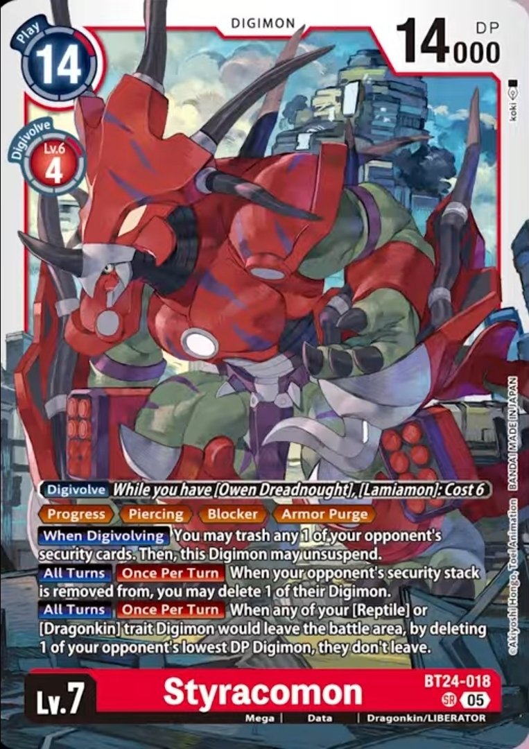 buffyta17's tweet image. Styracomon
#DigimonCardGame 
#DigimonLi