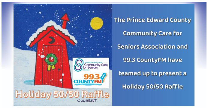 99.3 County FM's 50/50 raffle is now on! Help raise funds and have fun! Go to countyfm5050.ca to purchase tickets! #princeedwardcounty #pec #TheCounty <a href="/VisitTheCounty/">Visit the County</a>