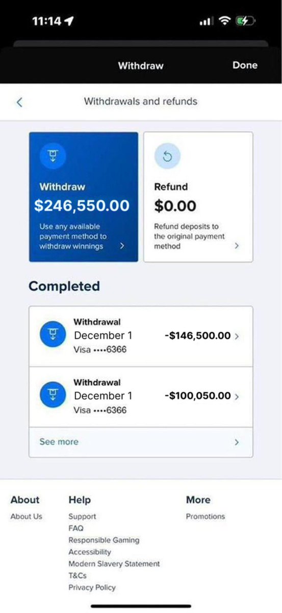 kingtipster50's tweet photo. $246,550 CASHED OUT TODAY 💰🔥

Just pulled $146,500 + $100,050 out… this run is getting INSANE 😤💸

STILL GIVING $2000 TO EVERYONE THAT LIKE+RETWEET—cos I can’t keep this win only to my self 

we’re not done — another crazy run droppin; HIT ME UP RN https://t.co/YUsNMUXp1p