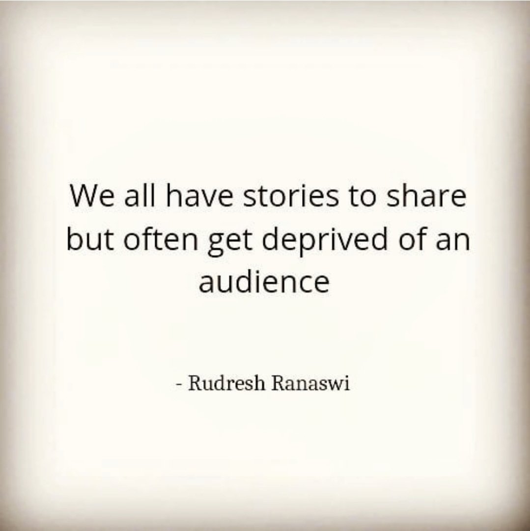 RudreshRanaswi's tweet image. Don&apos;t be disheartened if your stories don&apos;t find audience 🙂

#FirstPost
#ThoughtForTheDay
#Inspiration 
#MotivationMonday
#RanaswiQuotes