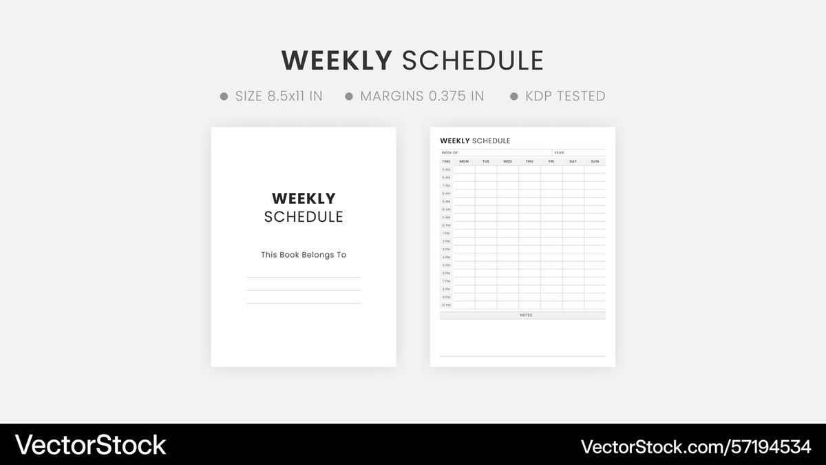 GraphicMarts's tweet image. Latest Vector @VectorStock weekly schedule template printable #VectorStock vectorstock.com/57194534