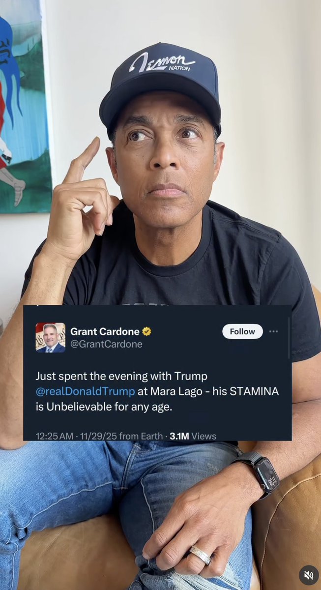 Sexual Deviant of 2025 -Those who sexualize the word 'stamina' are self identifying as sexual deviants and perverts.   Don Lemon, fired from CNN, a once overpaid,  failed, hack reporter, has been reduced to 'man' on the street videos spends his life dominated by successful rich