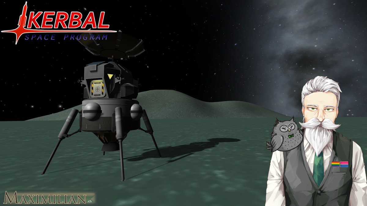 Maximilian_VT's tweet image. Maximilian will be ready to serve shortly. Please take a seat, make yourselves comfortable and get ready to enjoy the stream!

#Vtuber #KerbalSpaceProgram