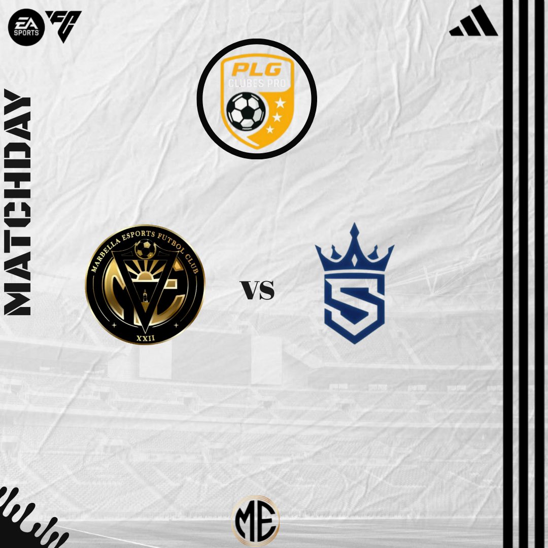 ⚪️⚫️ 𝑴𝒂𝒓𝒃𝒆𝒍𝒍𝒂 𝒆𝑺𝒑𝒐𝒓𝒕𝒔  ⚫️⚪️

#𝑴𝑨𝑻𝑪𝑯𝑫𝑨𝒀  | #𝐄𝐀𝐅𝐂𝟐𝟔  🏟️🎮⚽️
 
🏆 @PLGeFootBall 𝟯ª𝗗𝗶𝘃 (J16)
🆚 <a href="/GC_Sovereign/">Sovereign Gaming Club</a> 
⌚️ 𝟮𝟮:𝟰𝟬𝙃𝙧𝙨.

📺 twitch.tv/marbellaesports

#Clubs | #Clubespro | #Twitch | #Adidas | #Marbella | #eSports | #FC26 | #Team