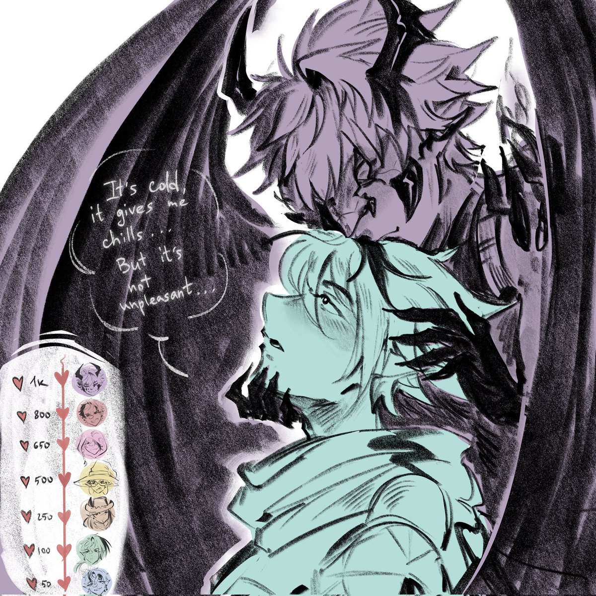 A chilling kiss 💜💜