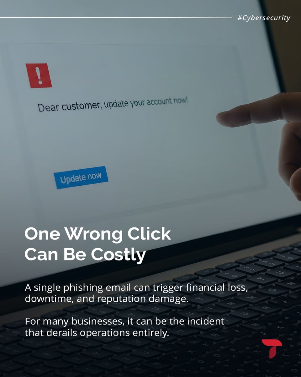 think_swift's tweet image. Most breaches start with simple mistakes.

Cyber360 training helps your team spot threats and avoid costly clicks.

Strengthen your human layer before attackers exploit it.

#CyberSecurity #DataProtection #Phishing #CyberAwareness