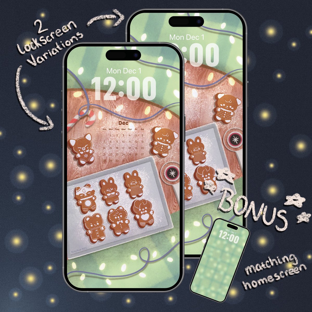 ttalgishop's tweet photo. long time no see, lovebugs! ✨🍓

i’ve got SO MUCH cookin’ up behind the scenes, ready to launch soon 👀

until then, please enjoy this year’s 
Holiday Wallpaper Freebies! 

3 Color Variarions 
💚 green
❤️ red
💜 purple

Lock screen available without calendar 

find them below! https://t.co/kxAycKyHkW