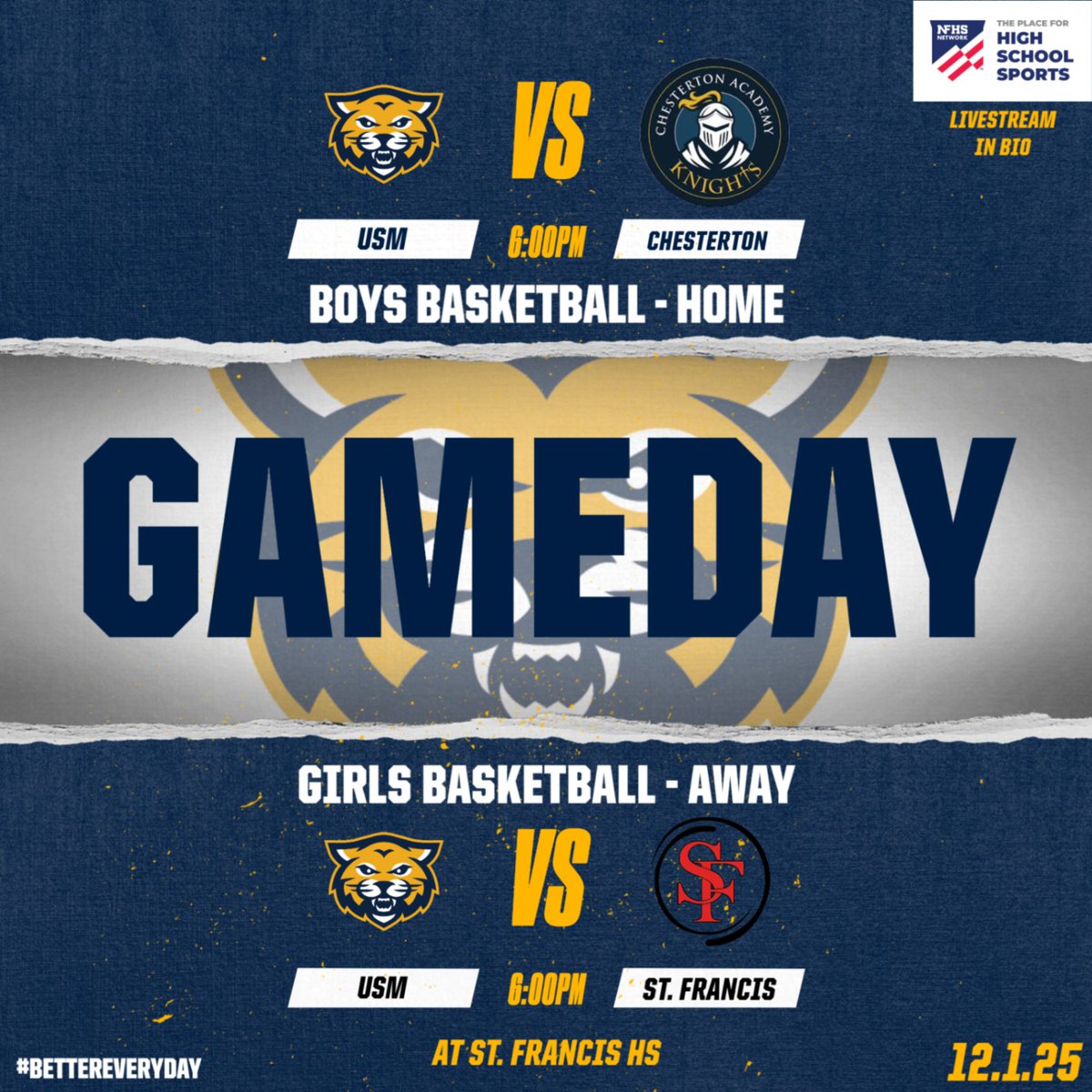 Gameday! Good luck today Wildcats! 
<a href="/usmsocial/">University School of Milwaukee</a> <a href="/USMAthleticsAD/">Tim Williams</a> #BetterEveryday