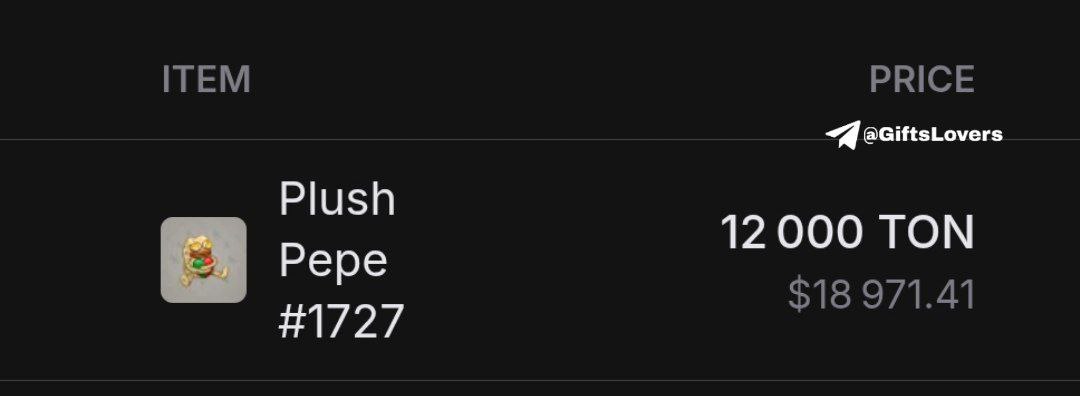 webthreeapex's tweet image. 📢 | #News

🛒 | A few hours ago, Plush Pepe 🎁 Gucci Leap model on Ivory White background 🟫 was sold for 12,000 $Ton ❤️ on @getgemsdotio
🎁 | PlushPepe-1727