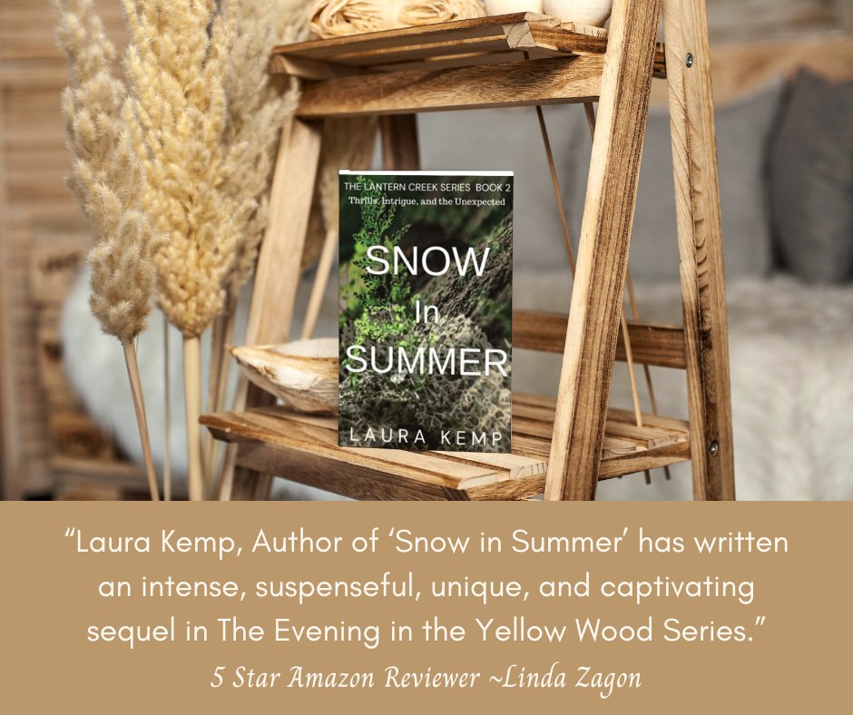 SNOW IN SUMMER "Stands out from the crowd"-Midwest Book Review
Darkness never stays buried.  In SNOW IN SUMMER (Lantern Creek #2), Justine fights to destroy a rising evil. Fast, twisting, paranormal suspense awaits!
laurakemp.net
#ramirezandclarkpublishers
