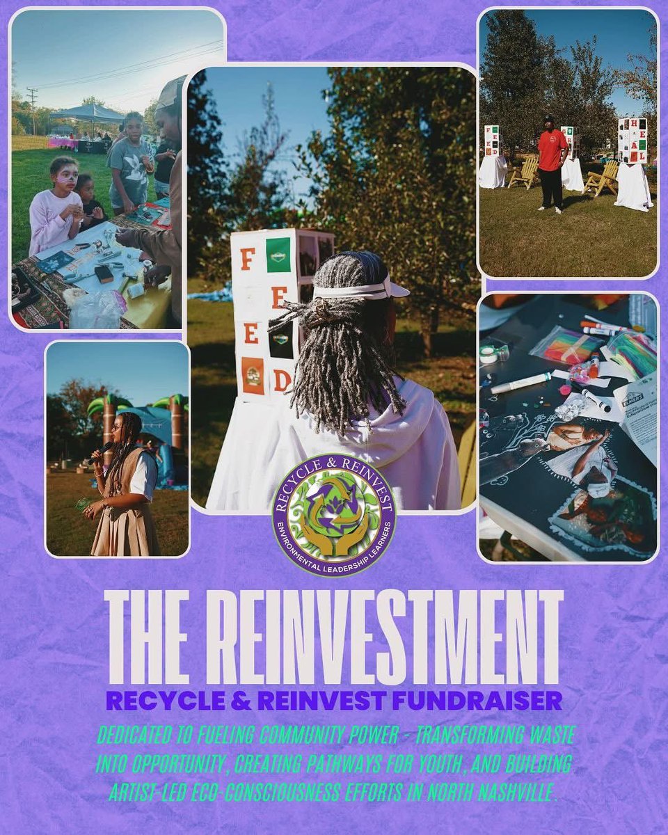Thank you to everyone who came out to The Reinvestment Event! Grateful for the leaders, creatives &amp; community builders pushing eco-justice forward in Nashville. 

Let’s keep the momentum going. #TheReinvestment #RecycleAndReinvest