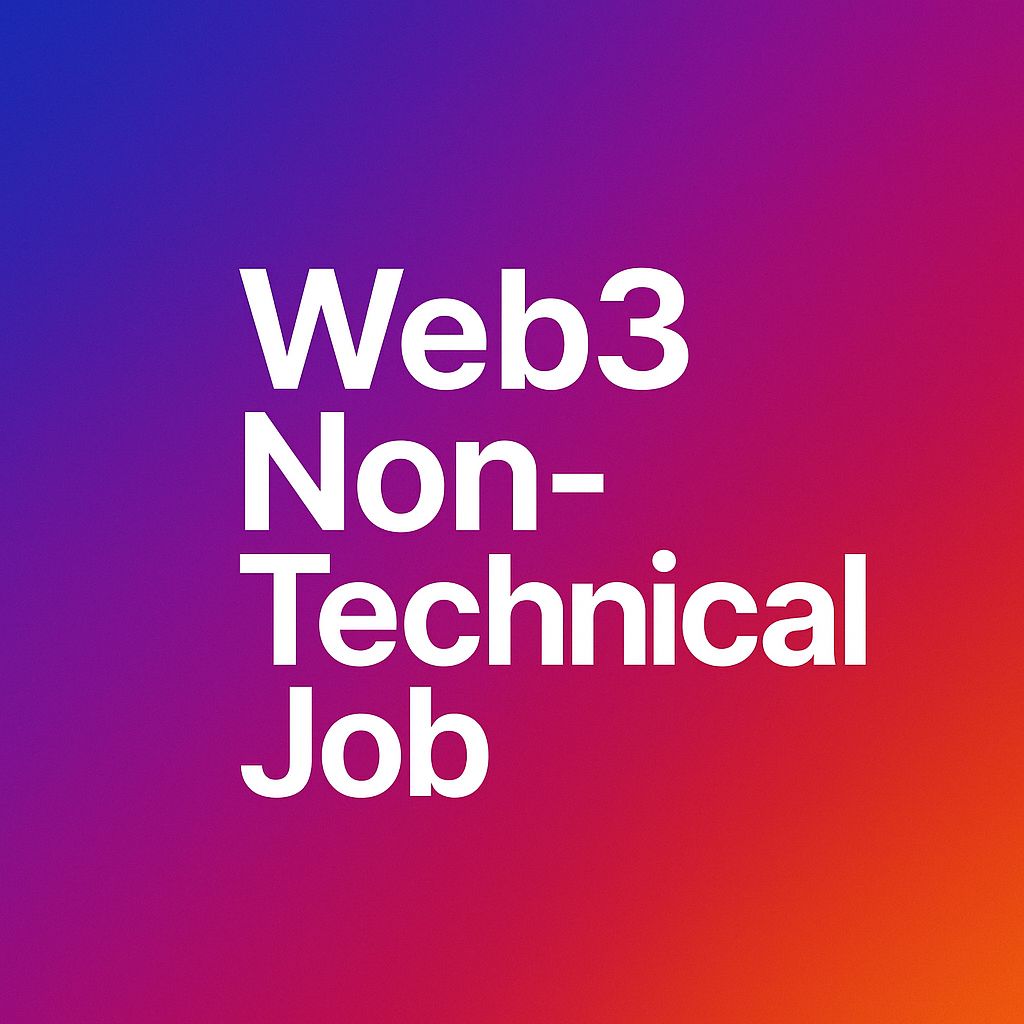 In Web3, there are two main types of roles:  
🔧 Technical roles
📢 Non-technical roles

 Let’s look into the Non-technical roles

HIGH NON-TECHNICAL ROLES IN WEB3