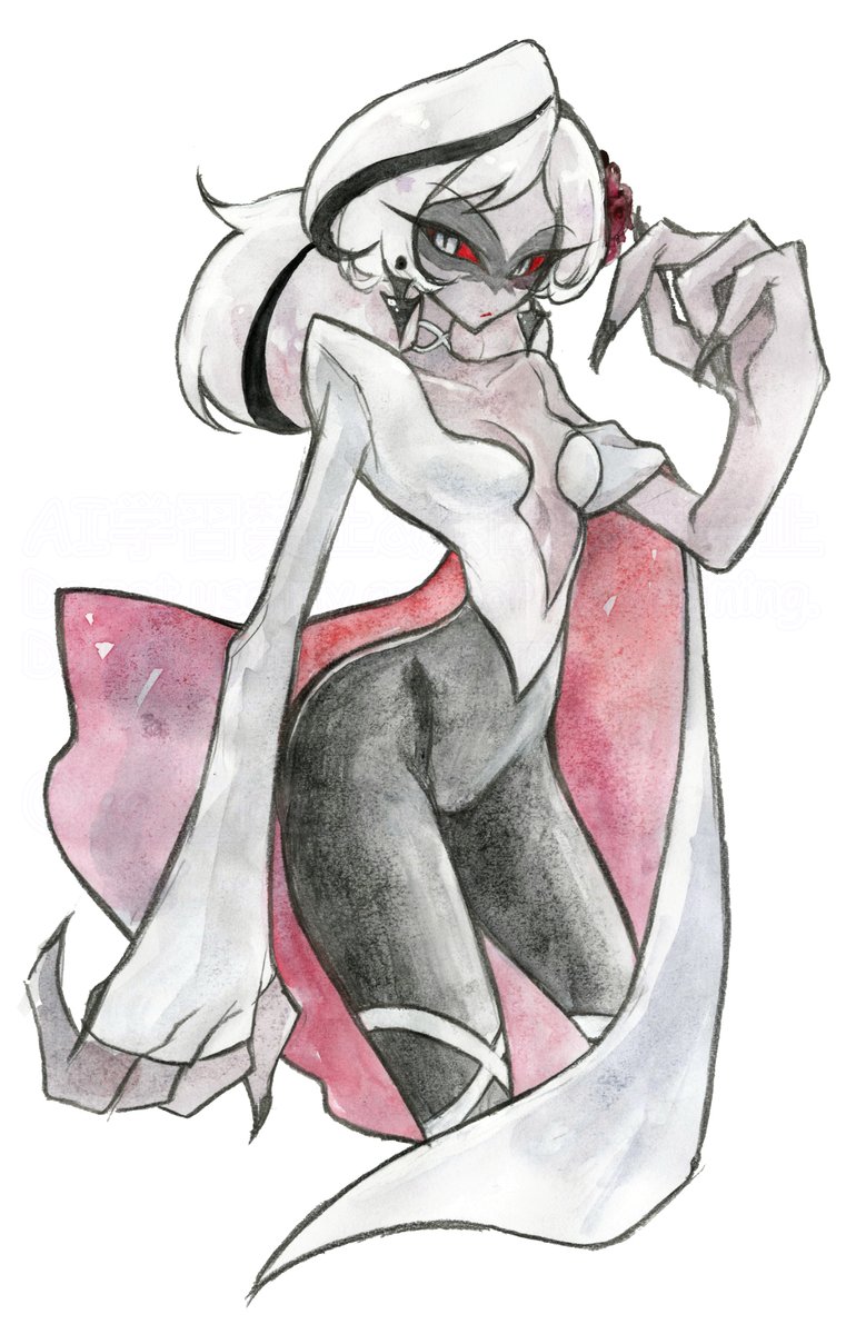 no__ra_666's tweet photo. #HazbinHotelCarmilla 
カミラママの夜会衣装ドドドドドセクシーだった🤍🖤🤍🖤🤍 https://t.co/AUXiuYcMX0