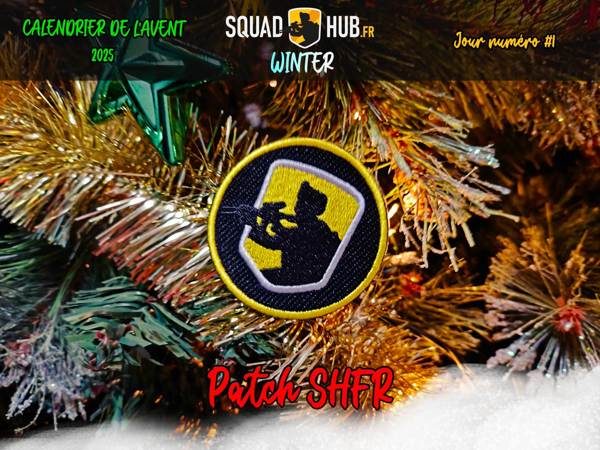 SquadHubFR's tweet photo. Bonsoir,

Aujourd'hui, nous sommes le premier, c'est l'occasion d'obtenir notre patch. Rendez-vous sur le discord : https://t.co/NEZohkkq48

Joyeux Noël | Merry Christmas @offworld @JoinSquad https://t.co/HxAbqnO9pd