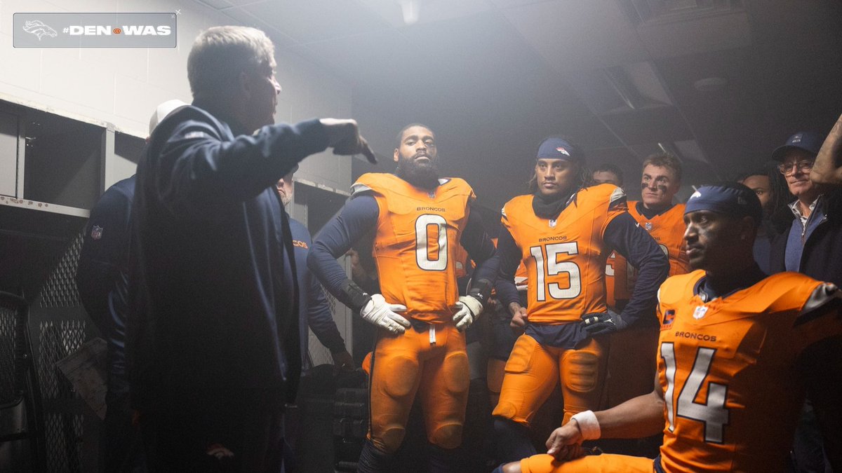 Broncos's tweet image. A hard-fought @SNFonNBC W. 😤

Inside the locker room after #DENvsWAS: