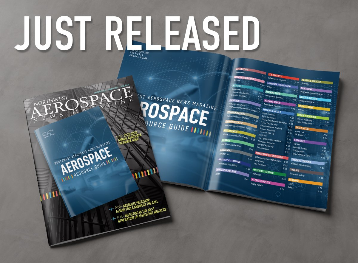 New issue: joom.ag/g2Dd
Featuring stories about #AlmarTools, #Boeing, #TateTechnology #PNAA, #WACommerce, #COEAerospace, artist Rick Herter + our big #ResourceGuide of #AerospaceSuppliers in the #PacificNorthwest 
Subscribe today (free): northwestaerospacenews.com
