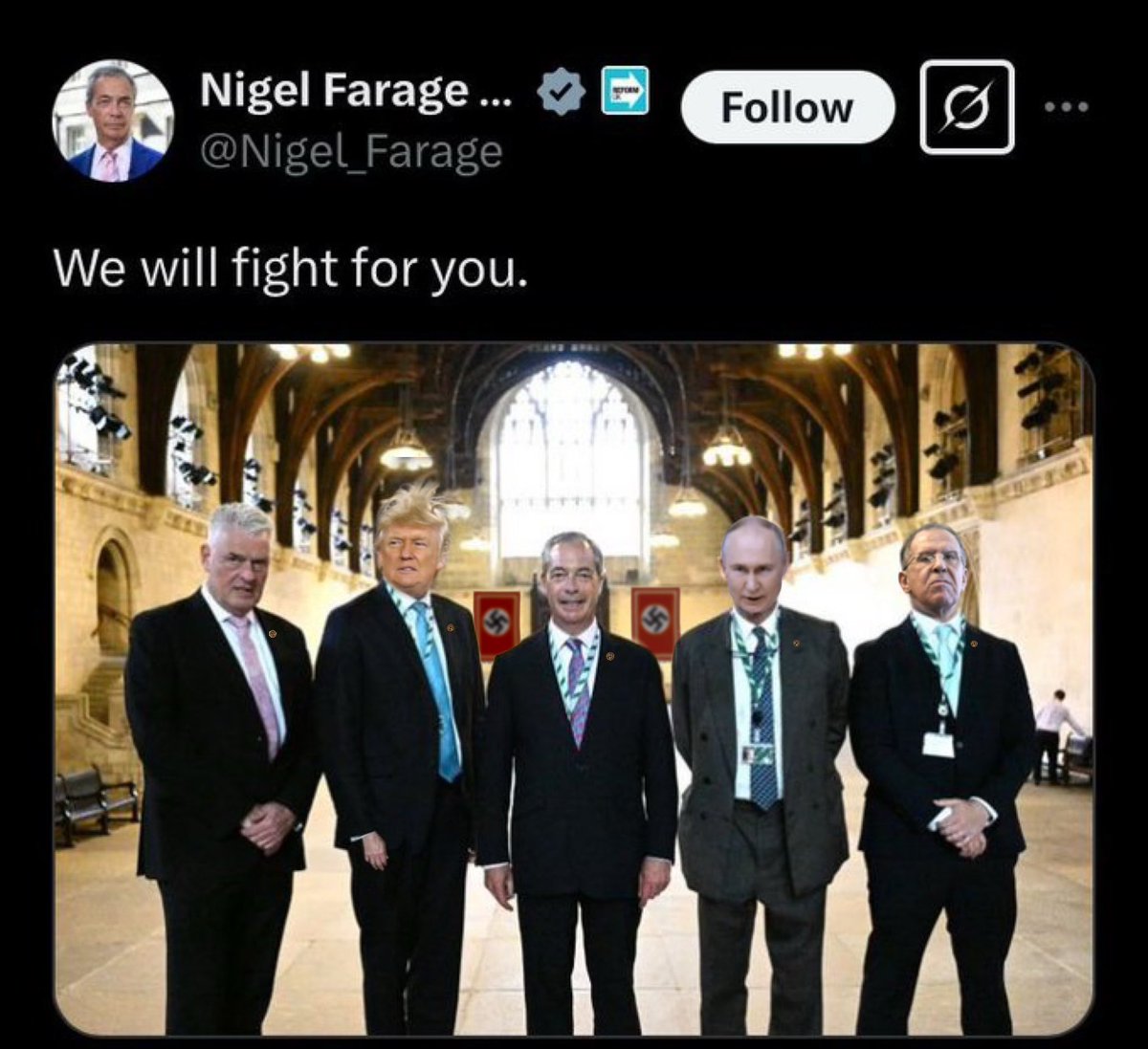 BrimmellDen's tweet image. As the provisional IRA were to Sin Fein,so #ReformUK are to the #Tories;only the terminally stupid would vote for either of them!