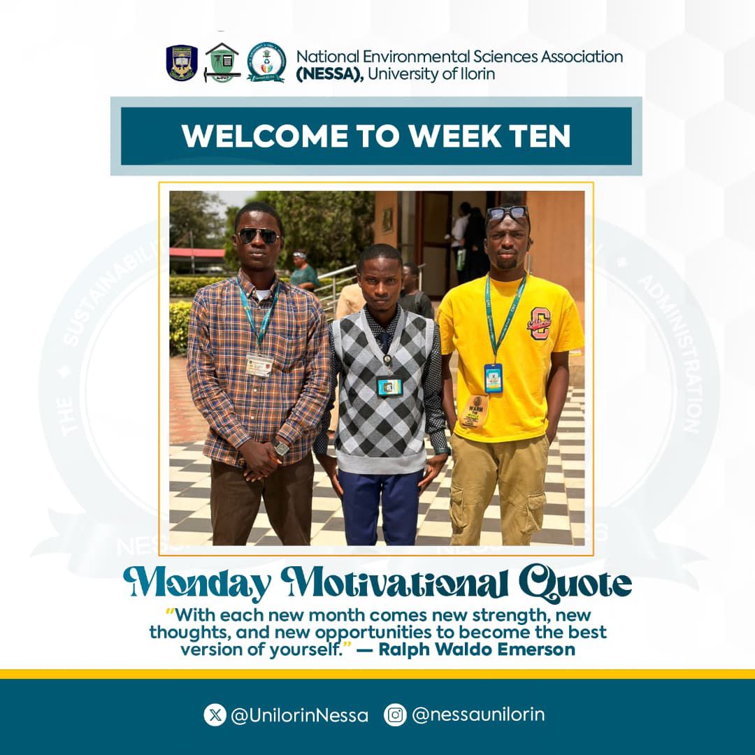 Welcome to Week X Innovative NESSAites😊✨

With each new month comes new strength, new thoughts, and new opportunities to become the best version of yourself. Whatever last month brought, this one carries new strength and opportunities.

Sustainability Crew!❤️
#MondayMotivation
